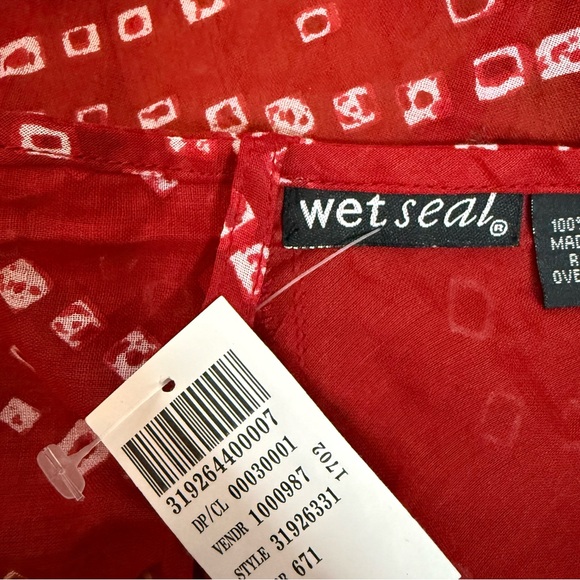 Wet Seal red open back top - Picture 5 of 5